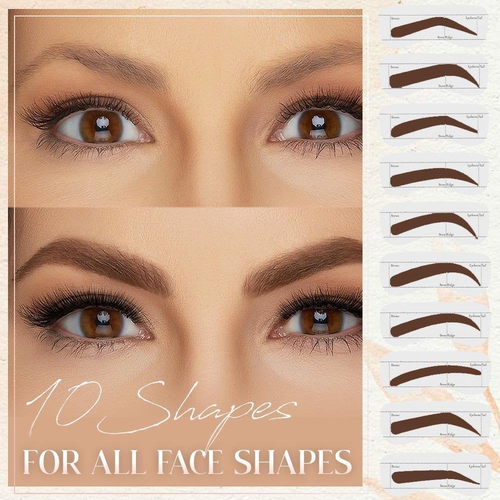 🔥(Last Day Promotion - 50% OFF) Perfect Brows Stencil & Stamp Kit