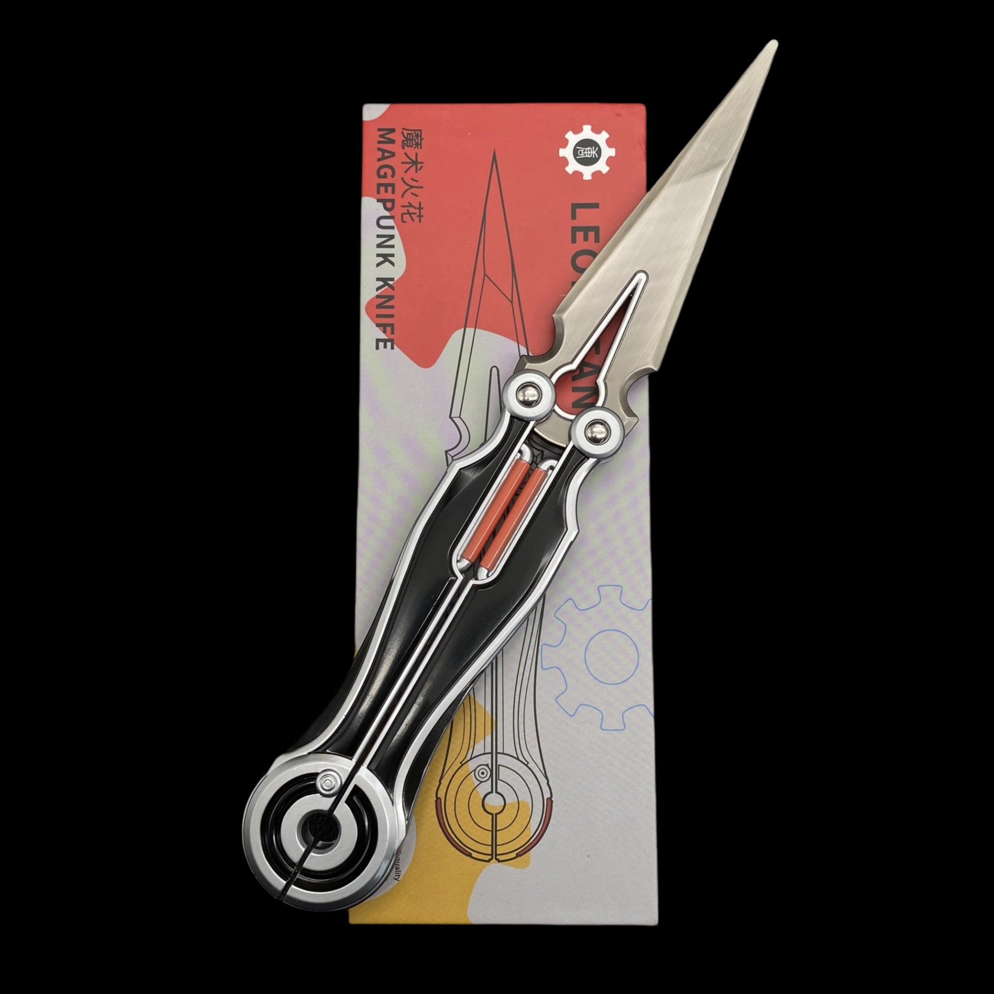 Metal Magepunk 3.0 Sparkswitch Knife Dull Blade Replica For Display