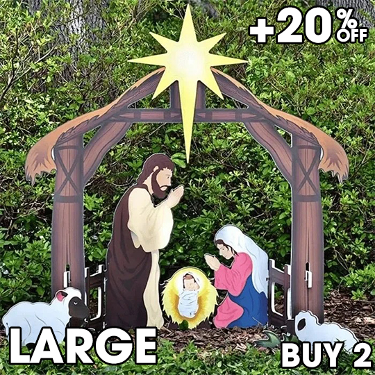 (🎁2023-Christmas Hot Sale🎁)🔥 49% OFF 🔥Jesus Nativity Scene Sign