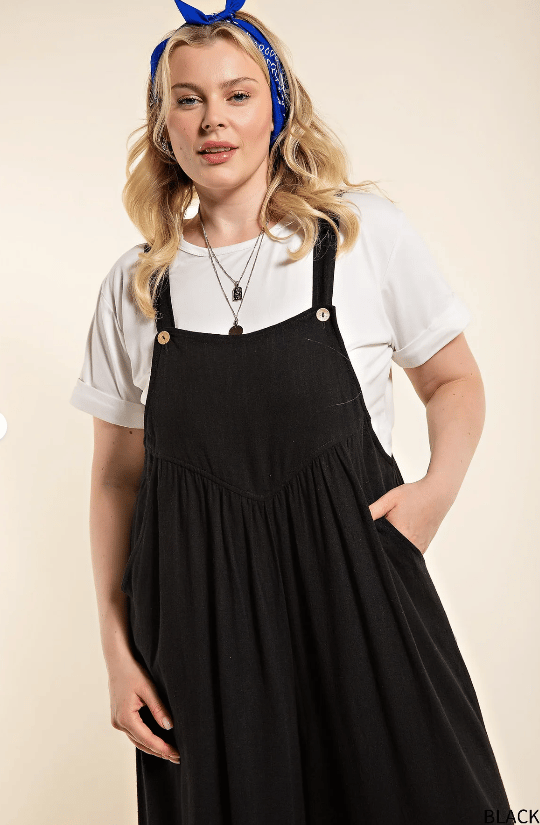 LAST DAY 70% OFF🔥-Plus Size Wide Leg Overalls Jumpsuit (Buy 2 Free Shipping)