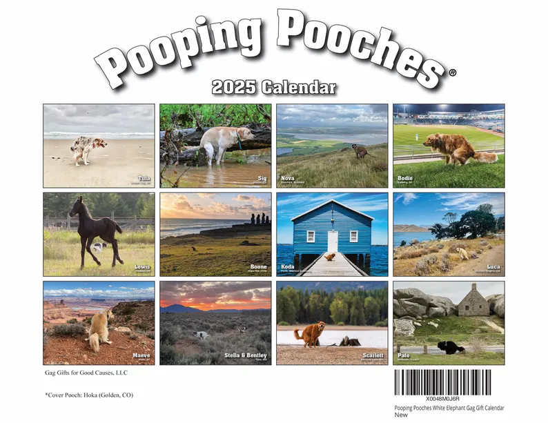 📅2025 Pooping Pooches Dog Calendar🐶🎁🔥Buy 2 Free Shipping