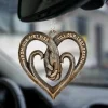 Heart Holding Hands Car Decor - Forever Love