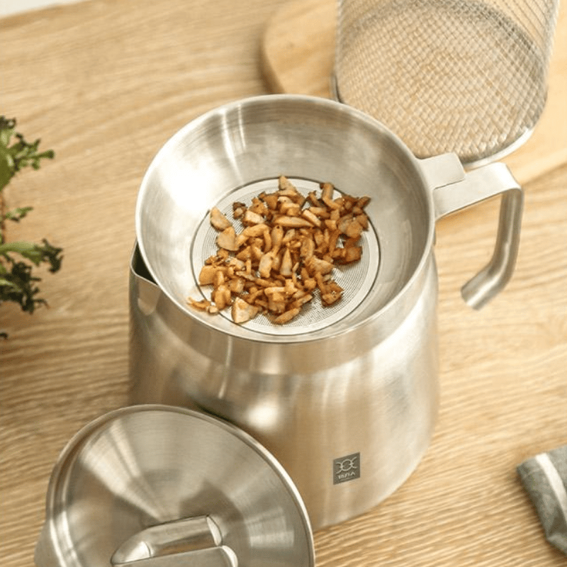 💥LAST DAY SALE 50% OFF💥2-in-1 Stainless Steel Multifunctional Oil Strainer Pot⚡BUY 2 FREE SHIPPING