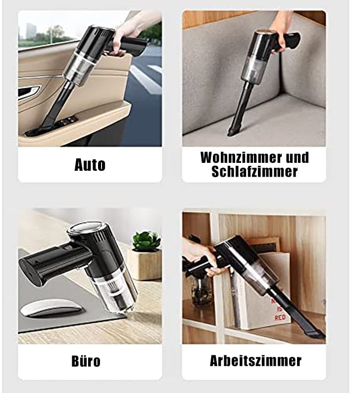 🔥Letzter Tag 49% Rabatt - Leistungsstarker kabelloser Autostaubsauger
