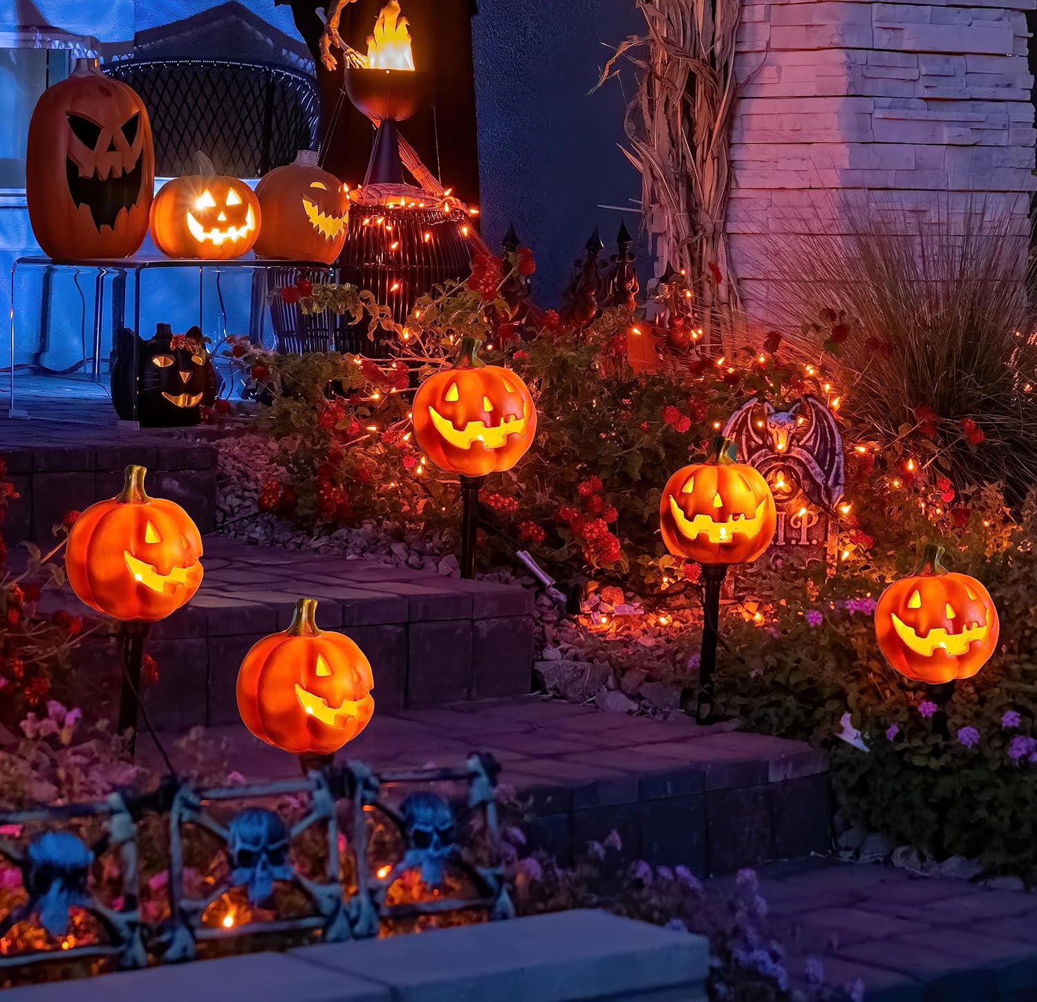 🎁TikTok Last Day Sale - 70% OFF🎃✨ SPOOKTACULAR Solar Pumpkin Light