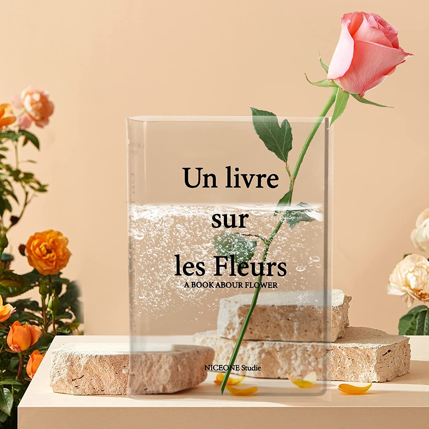 🔥Last Day Promotion 50% OFF - 🔥Acrylic Book Vase for Flowers(BUY 2 FREE SHIPPING NOW)