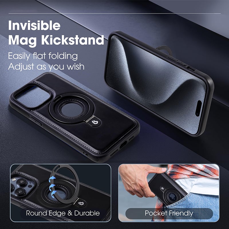 🔥Last Day 50% OFF🔥 - Luxurious  Invisible Stand iPhone Case