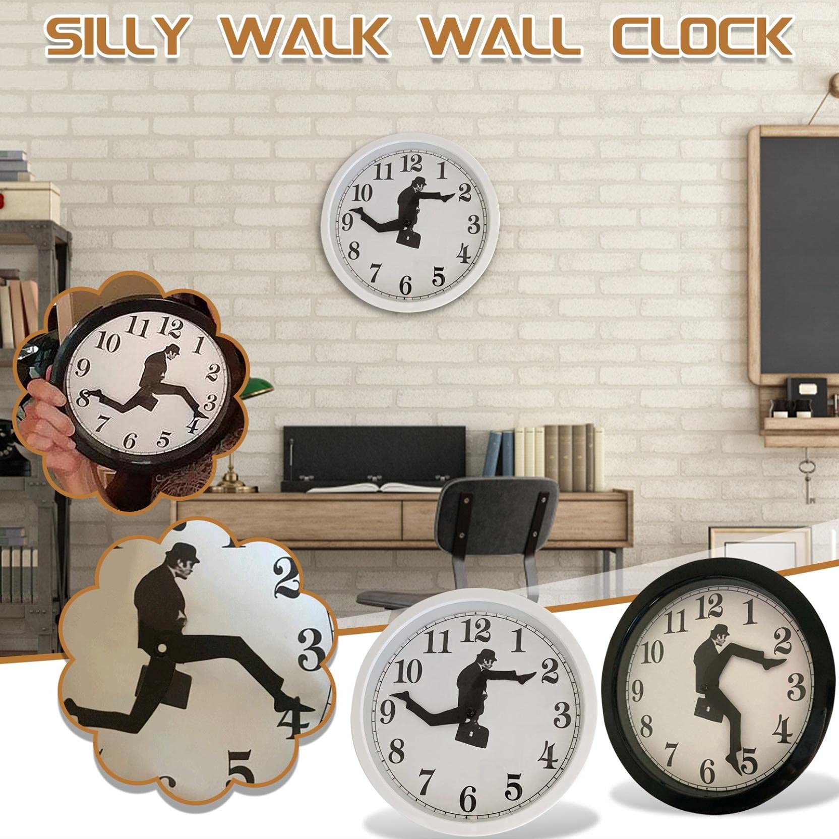 Salcouth™-🏠Silly Walk Wall Clock-Buy 2 Free VIP Shipping