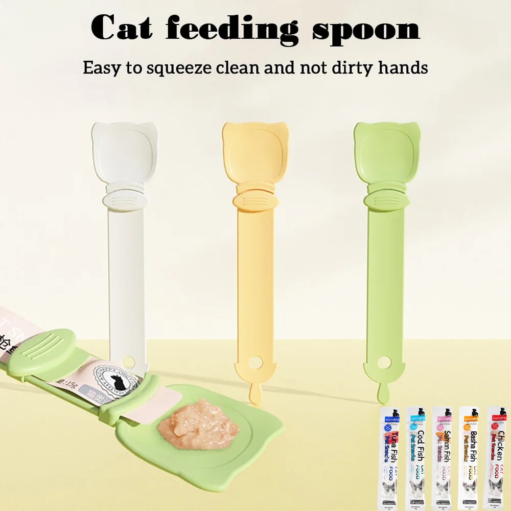 (🎄Christmas Hot Sale - 49% OFF) HappyCat Treat Spoon. 🔥Buy More Save More