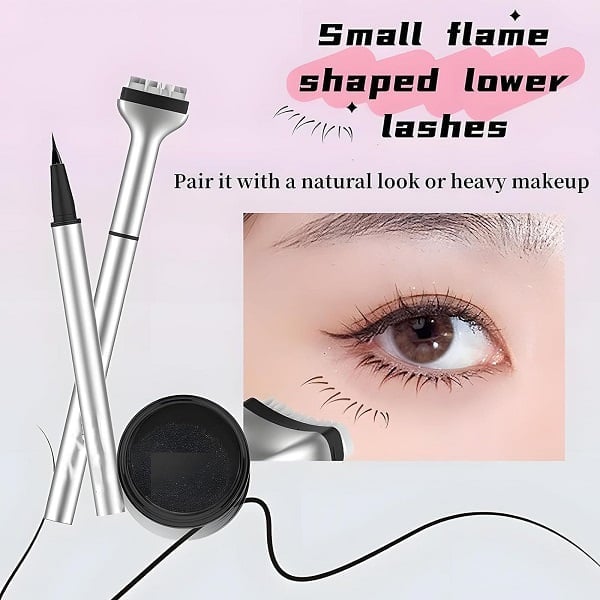 🔥NOW Save 49% OFF🔥2-in-1 Eyeliner & Lower Eyelash Stamp Set
