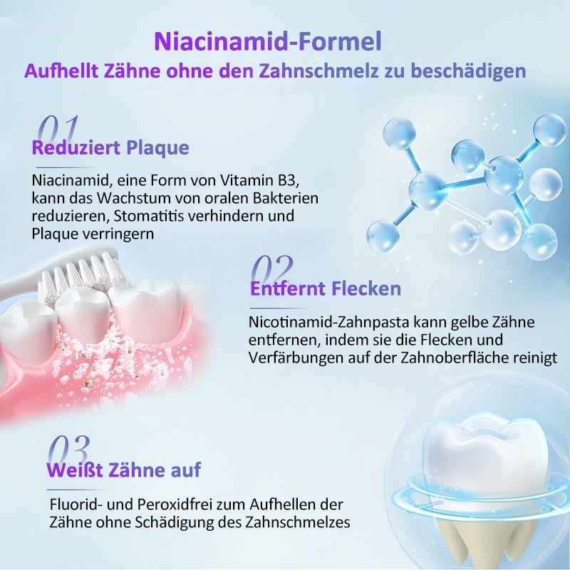 🔥Letzter Tag 49% Rabatt🎁Niacinamid Whitening Zahnpasta