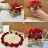 🌹100% Handmade Rose Coaster and Flower Basket Crochet