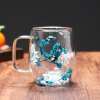 🎁TikTok Last Day Sale - 70% OFF🎄🌸Transparent Double Glass Flower Tea Cup