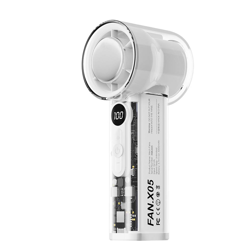 🔥Last Day Promotion 70% OFF🔥Transparent Mecha-style Mini Fan