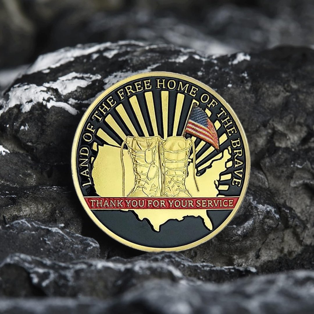 💖Thank You for Your Service US Army Veteran Challenge Coin