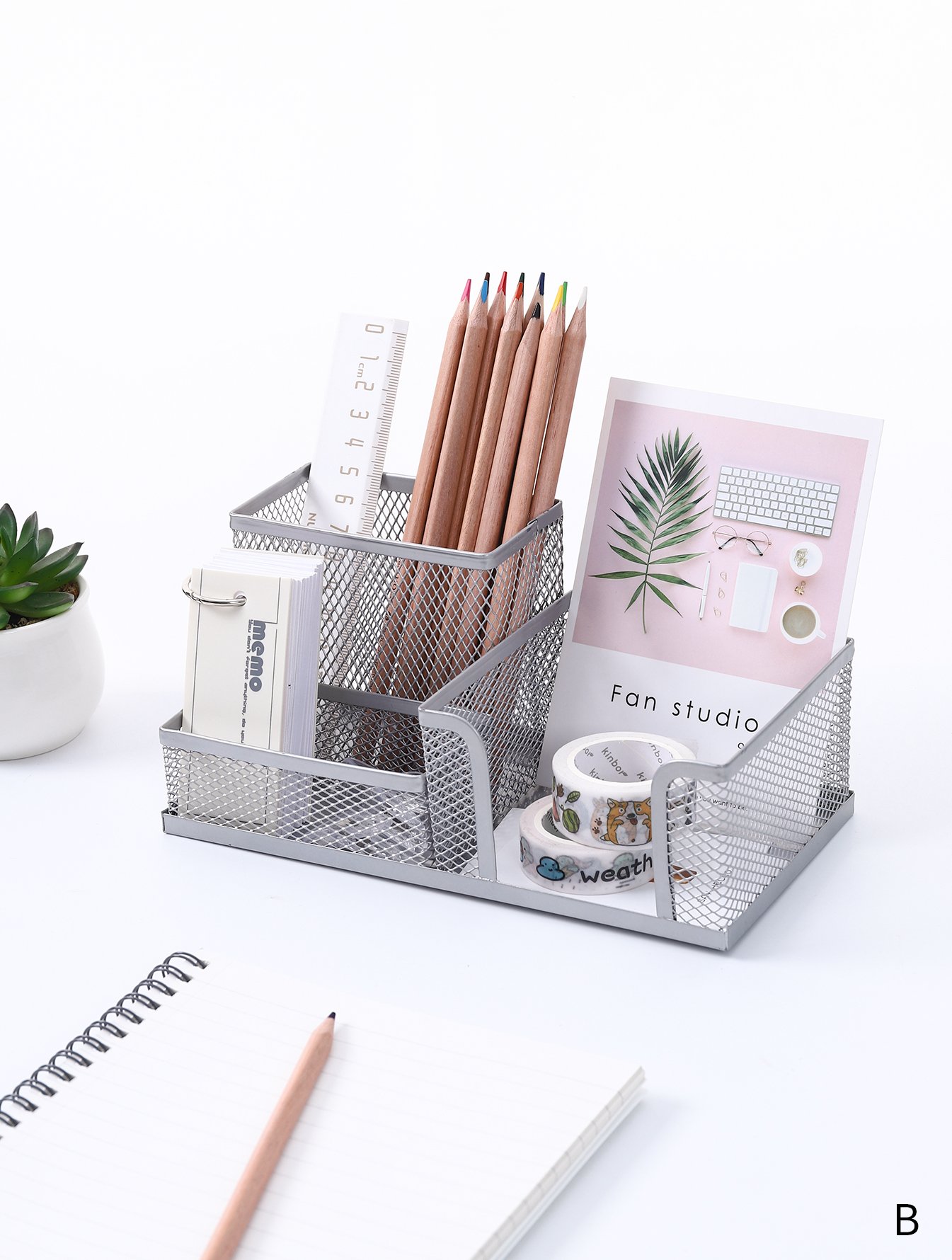 3 Compartment Pen Holder 1pc