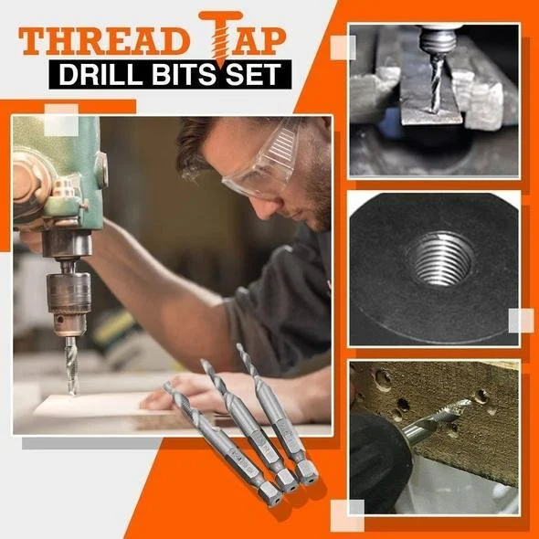(🌲Early Christmas Sale- SAVE 48% OFF) Thread Tap Drill Bits 6Pcs Set (buy 2 get 1 free NOW)