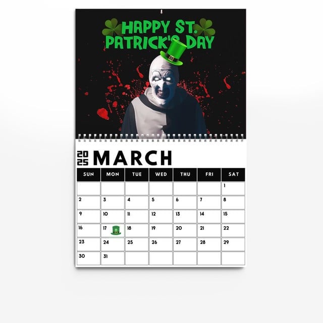 2025 Terrifier Themed Calendar