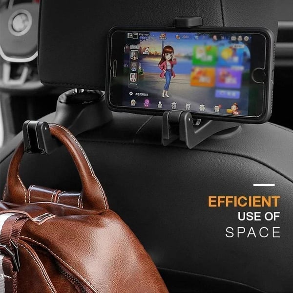 🎁TikTok Spring Last Day Promotion -80% OFF🔥Car Headrest Hidden Hook & Phone Holder