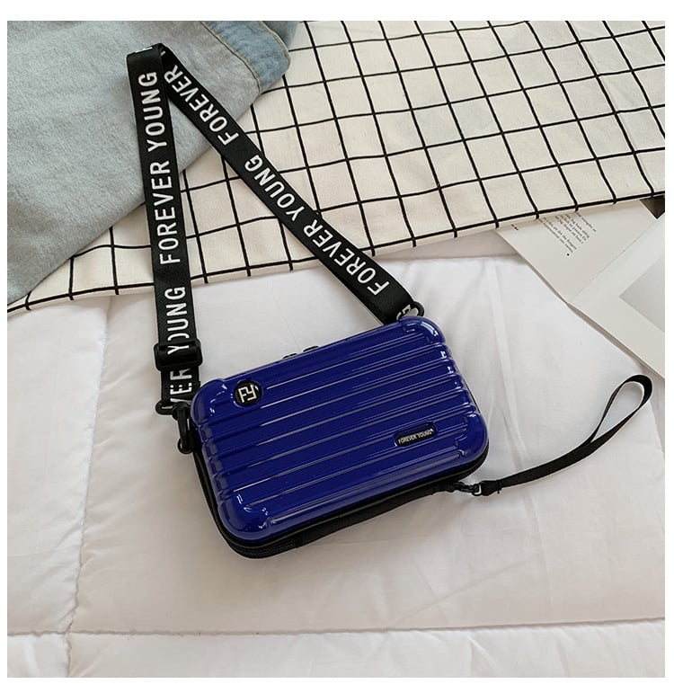 🔥(Last Day Sale- 50% OFF) Mini Suitcase Shape Crossbody Bag Shoulder Bag