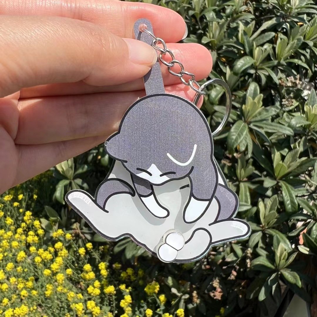 🔥Buy More Save More-😹Cat Keychain with Spinning Ball