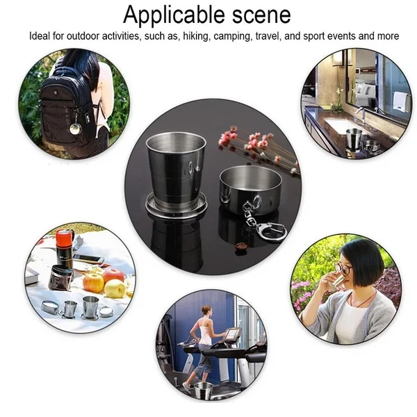 (🔥LAST DAY PROMOTION - SAVE 50% OFF) TELESCOPIC FOLDING CUP(🔥Buy 5 Get 3 Free and Free Shipping Only Today)