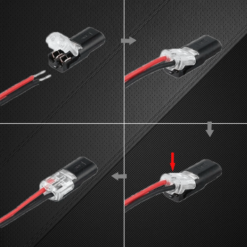 🍥Double-wire Plug-in Connector With Locking Buckle🎉