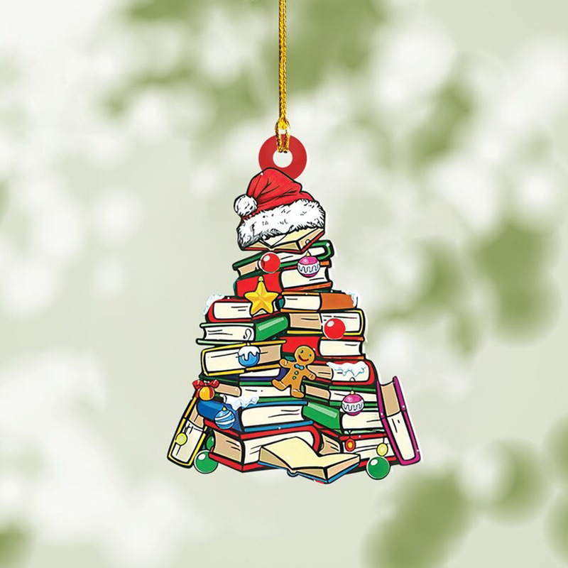 🌲Early Christmas Sale 50% OFF🎁Book Tree Ornament - Perfect Gift For Book Lovers