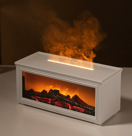 🎁TikTok Last Day Sale - 70% OFF🔥Flame Fireplace Aroma  Diffuser Humidifier Night Light Aromatherapy Timer Gift Atmosphere