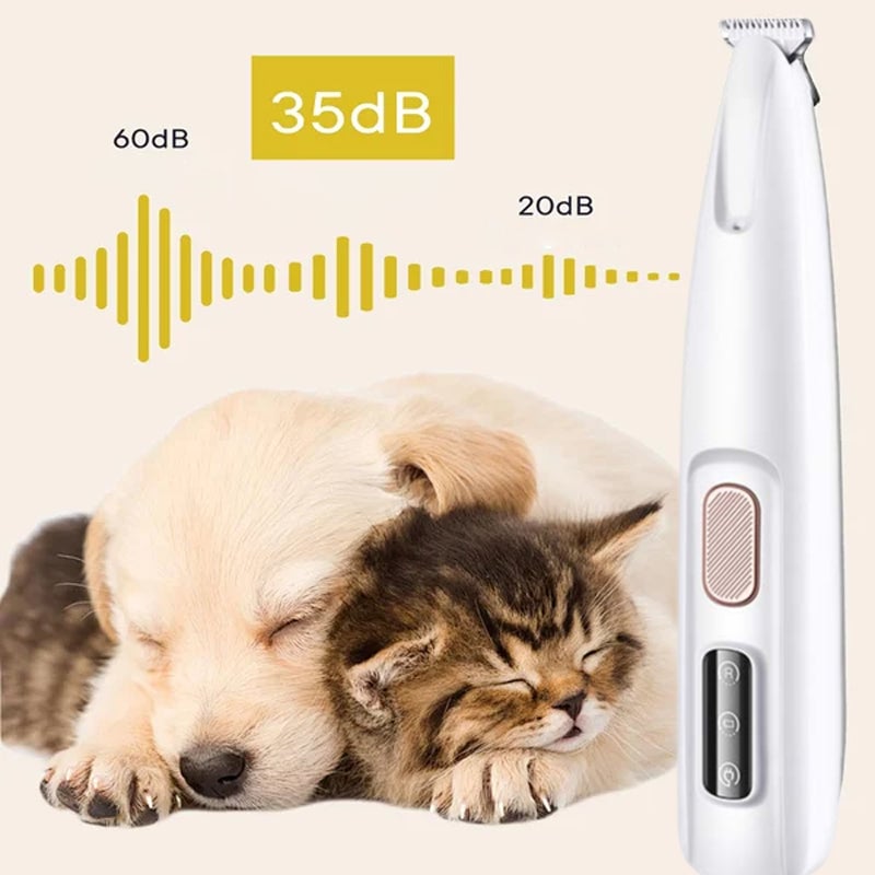 Tiktok Summer Sale🎉Pet Hair Trimmer With Led Light-Waterproof