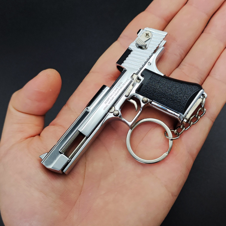 Desert Eagle Full Metal Gun Model Model Toy Keychain