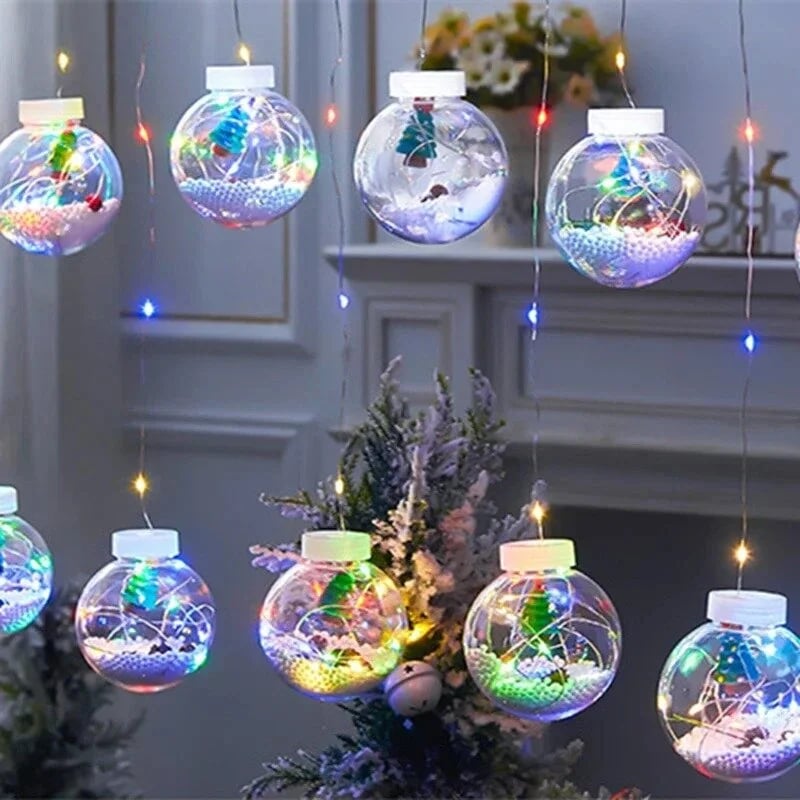 🎄Christmas Led Wishing Ball String Lights Decorations - Ten LED balls