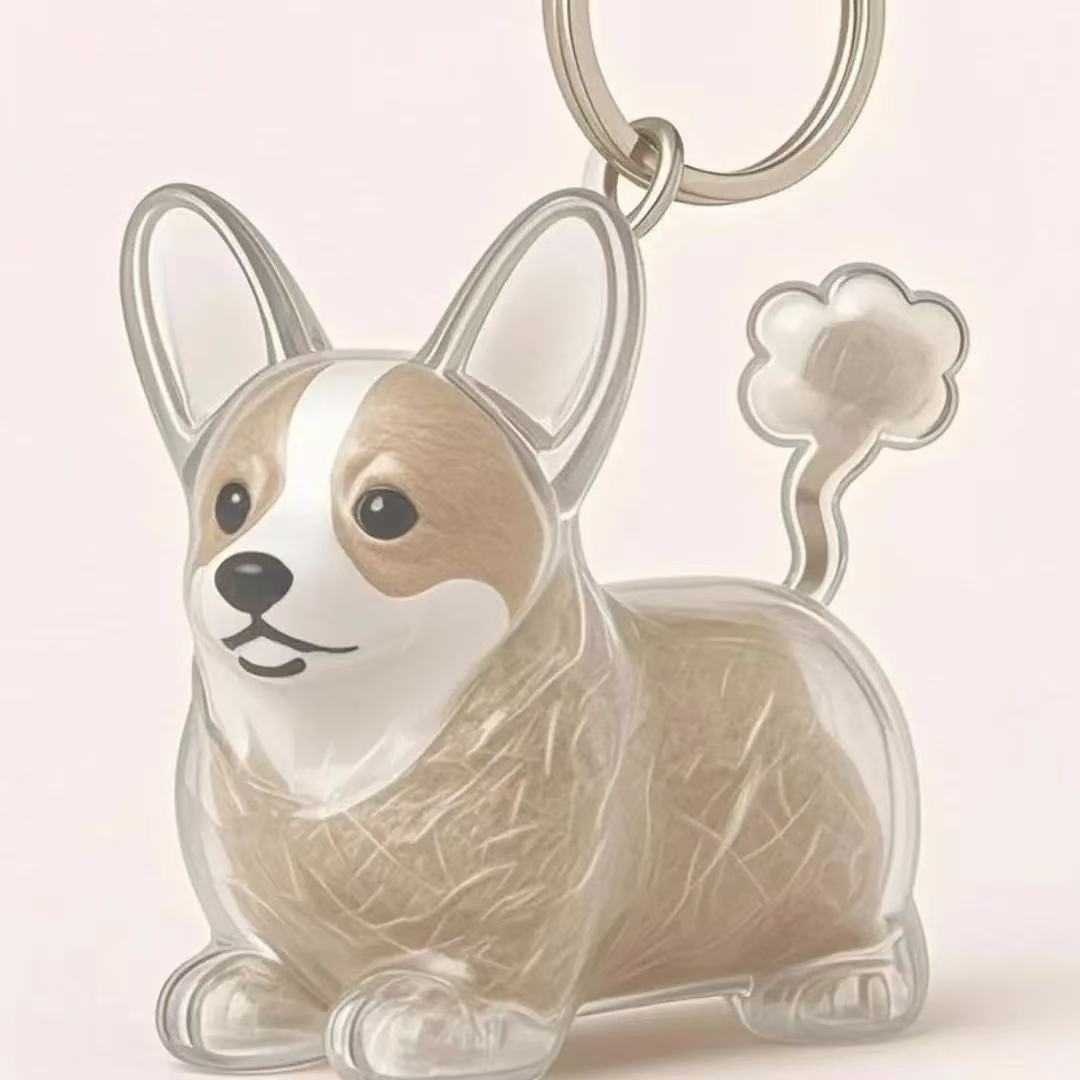 🔥Letzter Tag 50% RABATT-Hundehaarsammler Schlüsselanhänger Charm Gedenk-Aufbewahrungsbox