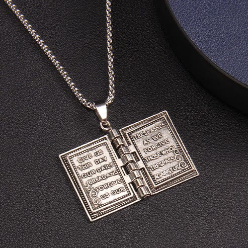 ✝️100% Handmade Cross Holy Bible Pendant Necklace(𝐉𝐚𝐜𝐤 𝐌𝐢𝐥𝐥𝐞𝐫 𝐇𝐚𝐧𝐝𝐦𝐚𝐝𝐞®)