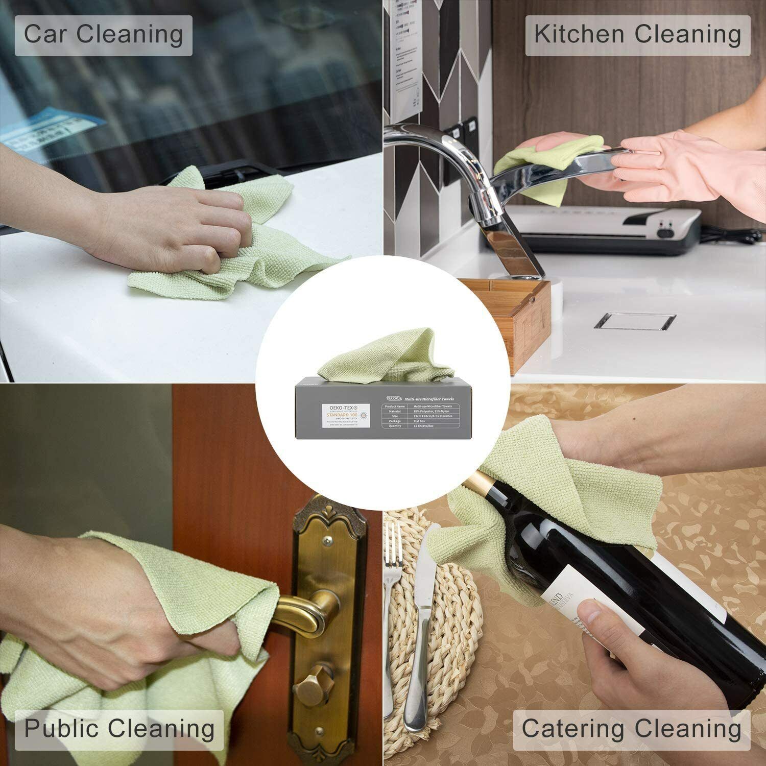 (🔥Last Day Promotion- SAVE 48% OFF)Microfiber Cleaning Cloth 20 Sheets Box(buy 3 get extra 20% off)