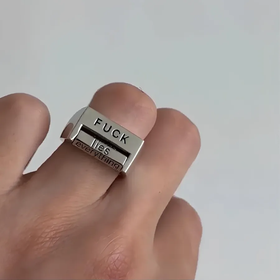 [Against&Adore Everything] 'F*CK'&'Love'Ring