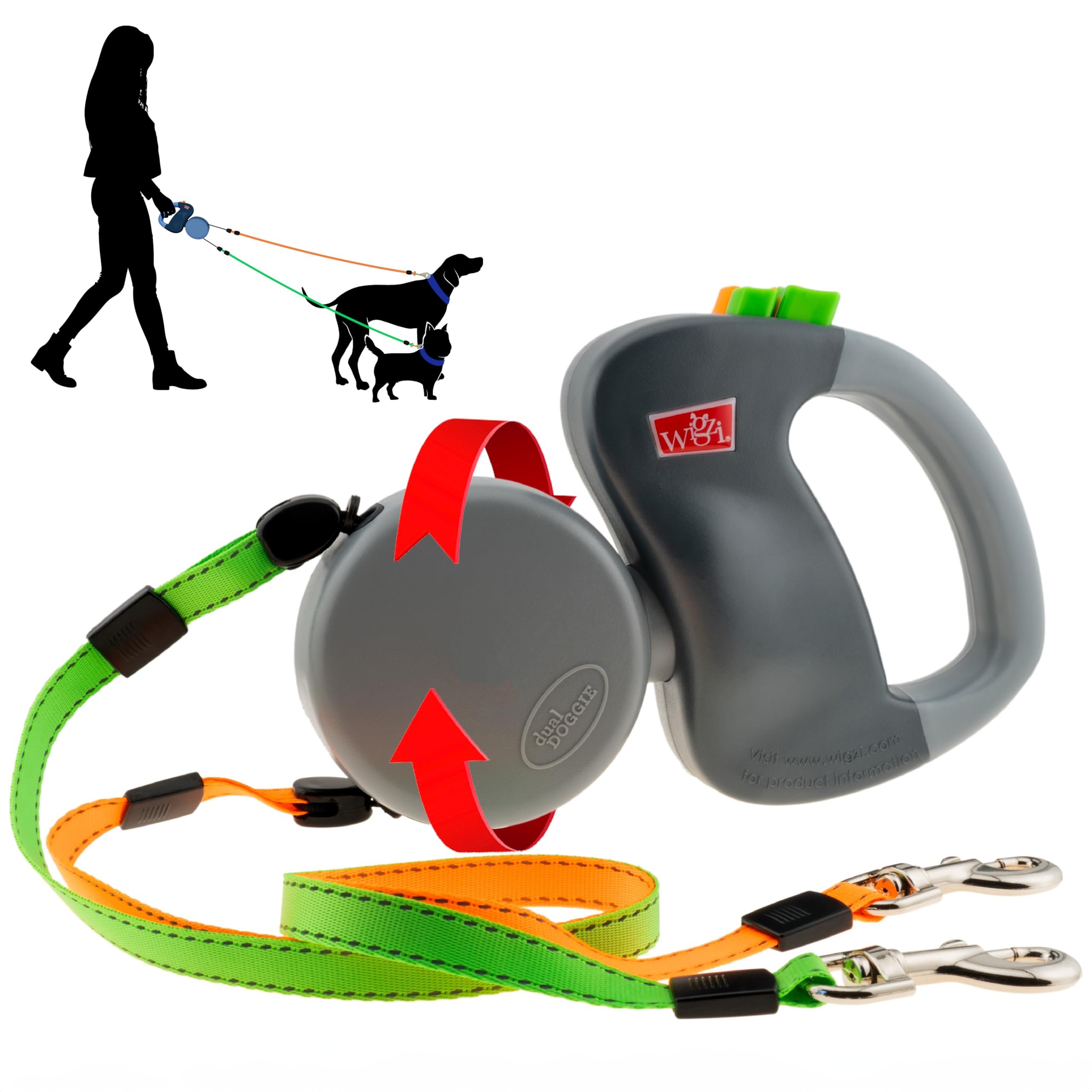 Retractable Double Dog Leash