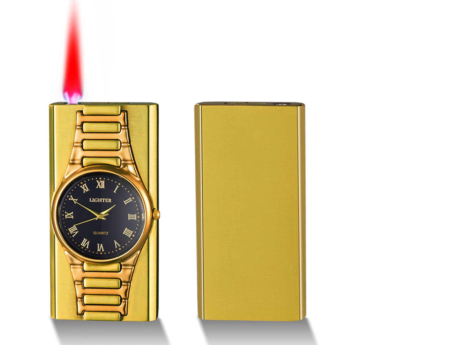 Creative Metal Quartz Lighter Watch | Men's Gift