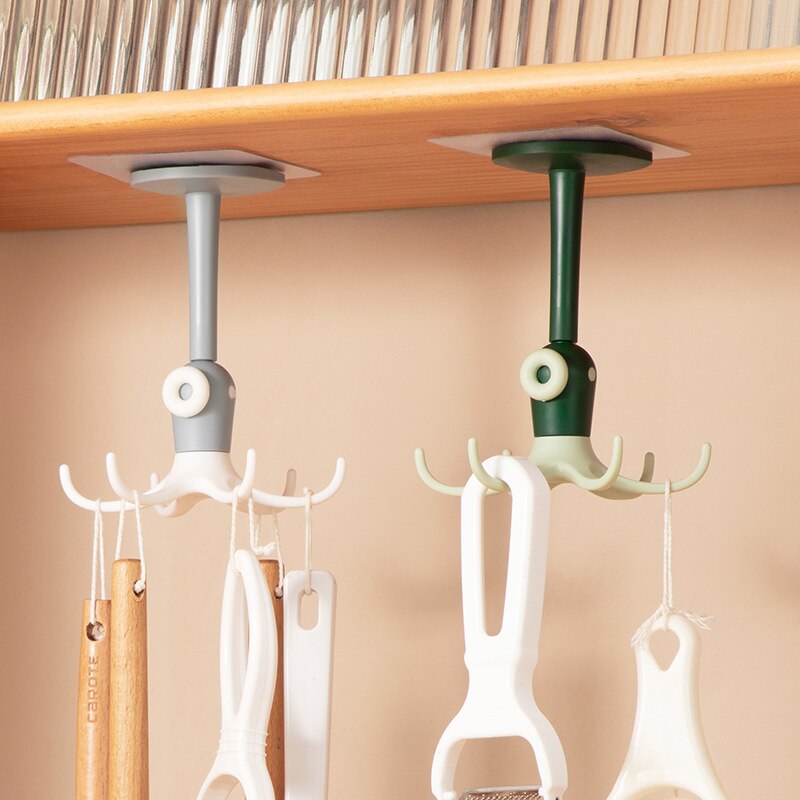 ⚡⚡Last Day Promotion 48% OFF - 360-DEGREE ROTATABLE SIX-CLAW HOOK FOR KITCHEN STORAGE🔥BUY 3 GET 1 FREE