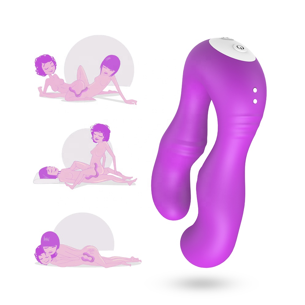 SHEMESIX - Couple Rechargeable Silicone Vibrator Lesbian Sex Toy