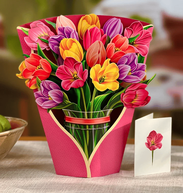 💐Handmade Pop Up Flower Bouquet Greeting Card - Buy 3 Free Shipping