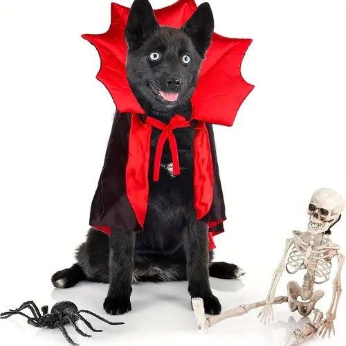 <strong>🎃Halloween Special 50% OFF</strong> 🦇Halloween Pet Cape Costumes Cosplay Vampire Cloak