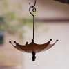 Umbrella Shaped Bird Feeder, Metal Garden Decoration for Hummingbirds, Bees, Butterfly