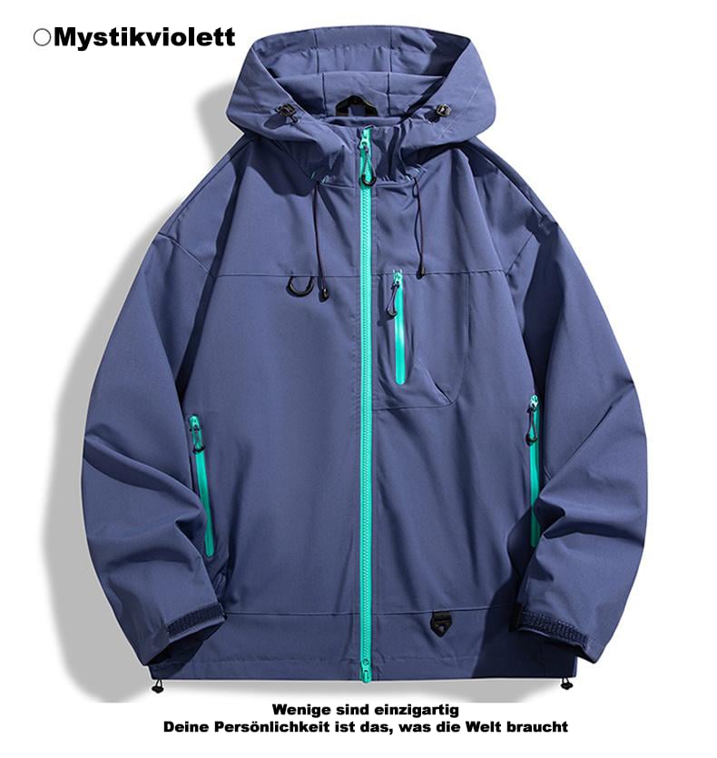🥾LETZTER TAG 49 % RABATT👔 Wasserdichte Jacke: Wasserdichte Jacke mit 3D-Schnitt – geeignet zum Wandern, Pendeln und für Freizeitausflüge!