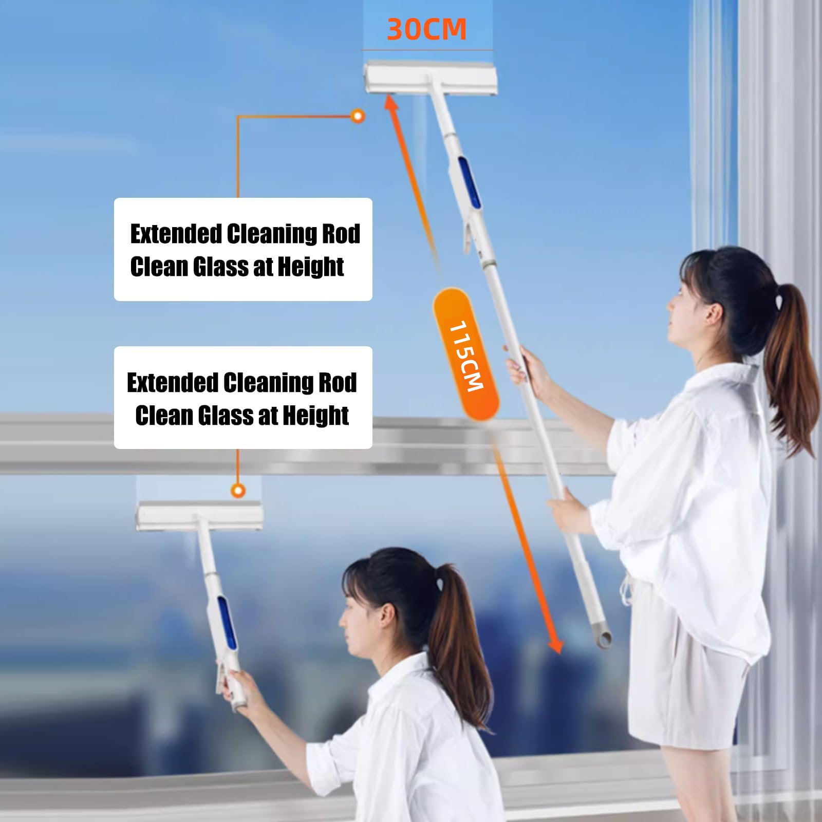 (🔥Special Offer 1000pcs 50% OFF) -Squeegee for Window Cleaning with Spray