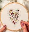 🔥Last Day Promotion 70% OFF🔥DIY Heart Shaped Hand Embroidered Christmas Ornament/Ornament Kit