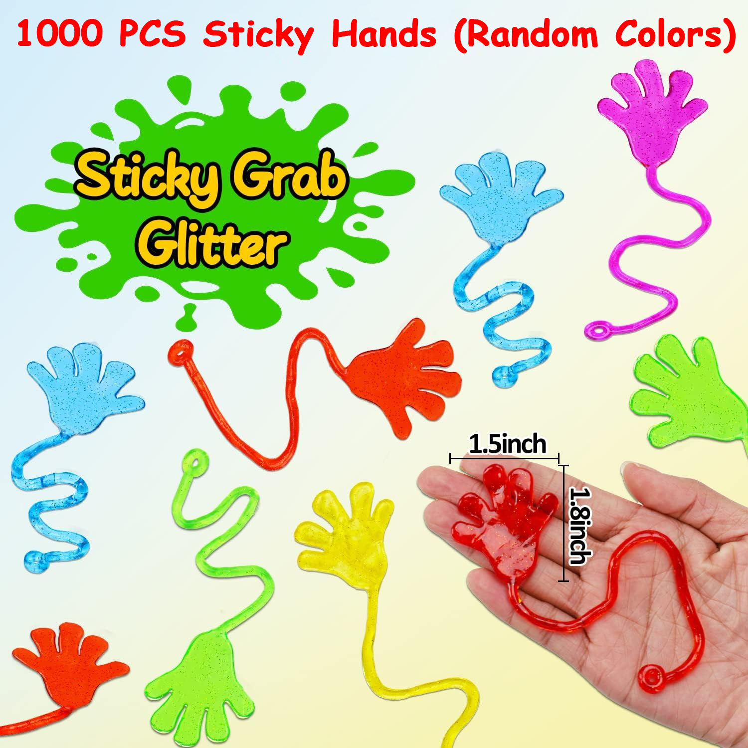 Sticky Hands Toy Random Color(10 PCS A SET)