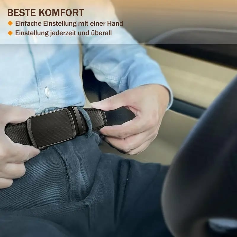 🔥 Leder-Ratschen-Gürtel mit verstellbarer Schnalle