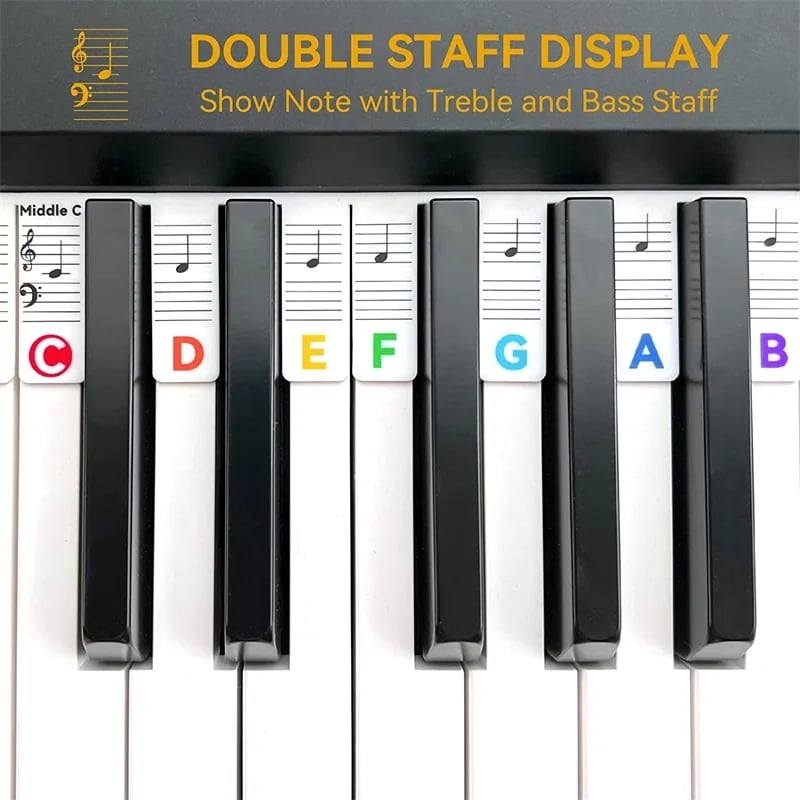 🔥Hot Sale 49% OFF🔥Removable Piano Keyboard Note Labels