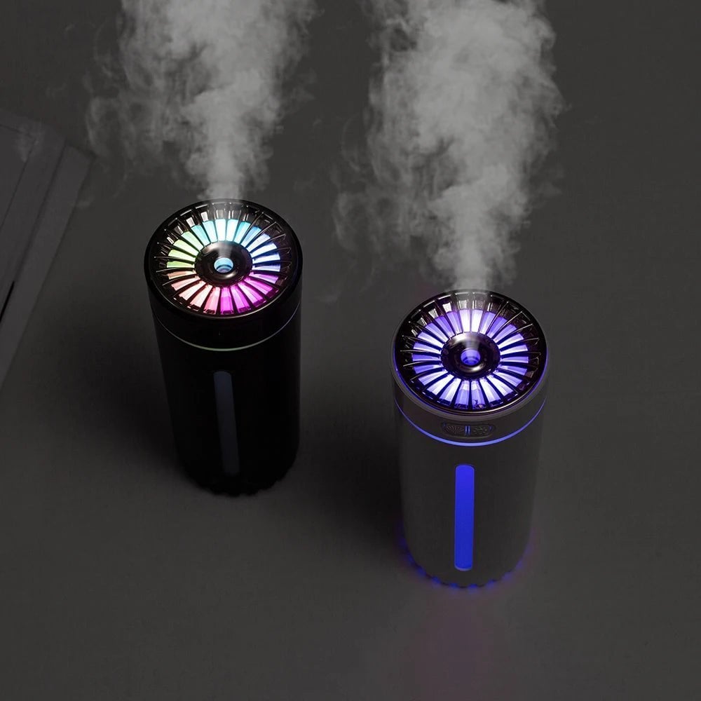 Tragbarer, leiser USB-Autodiffusor mit LED-Licht💦